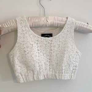 Girl 8-9 years designer lace drop top cotton
